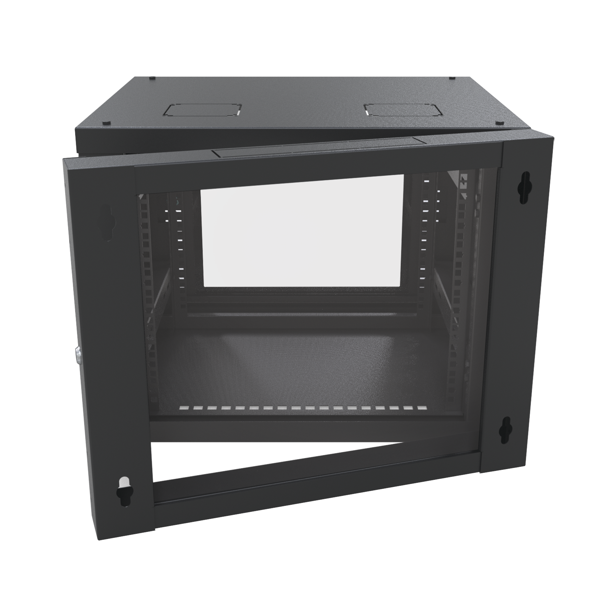 Gabinete Abatible de Pared (Con Marco Trasero) con Rack 19" de 12 Unidades. Ventana de Cristal Templado LINKEDPRO BY EPCOM - Imagen 3