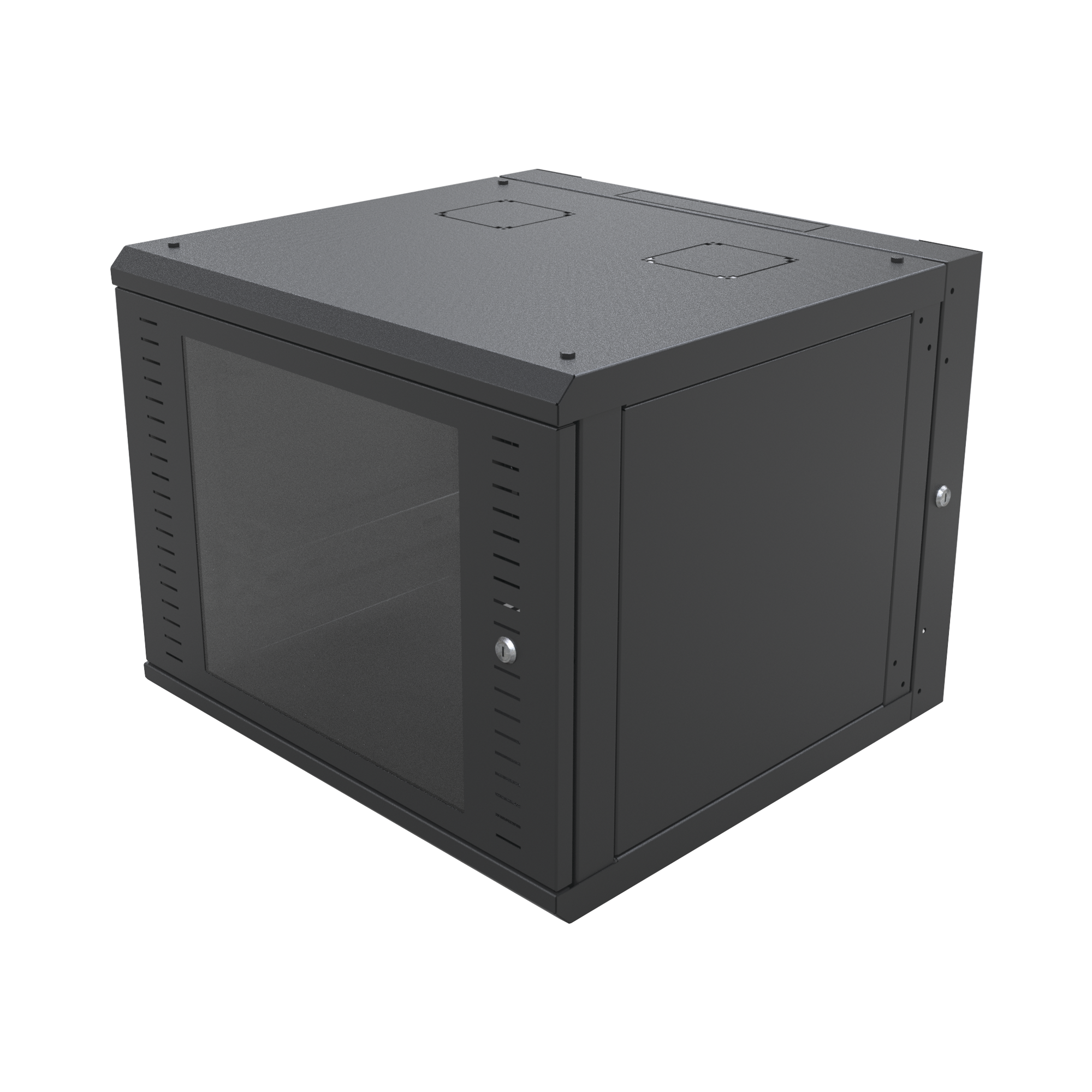 Gabinete Abatible de Pared (Con Marco Trasero) con Rack 19" de 12 Unidades. Ventana de Cristal Templado LINKEDPRO BY EPCOM - Imagen 4