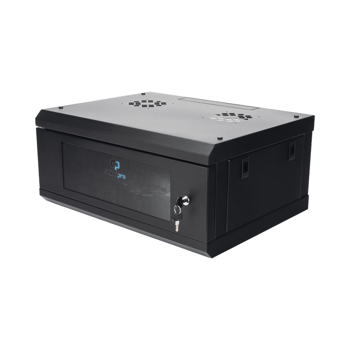 Racks CerradosLINKEDPROSR1904LH3GGabinete Pared Rack 19" 4U Profundidad 635mm Puerta Cristal Templado Acero Reforzado LINKEDPRO SR1904LH3G - SILYMX