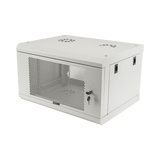 Racks CerradosLINKEDPROSR1906LH3PWGabinete de Pared 6U Rack 19" 455mm Puerta Perforada Acero Reforzado Gris Mate LINKEDPRO SR1906LH3PW - SILYMX