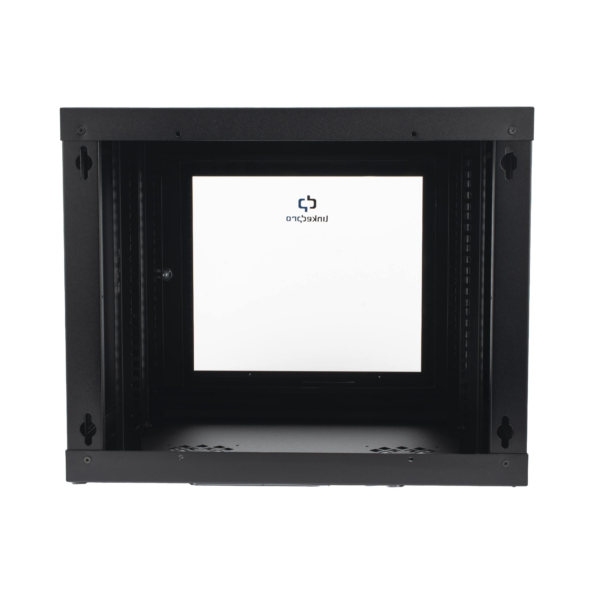 Gabinete de Pared con Puerta de Cristal Templado, 455 mm de Profundidad, 9U Rack de 19'', Acero Reforzado LINKEDPRO - Imagen 1