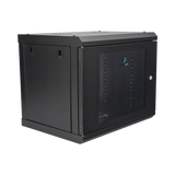 Gabinete de Pared con Puerta de Cristal Templado, 455 mm de Profundidad, 9U Rack de 19'', Acero Reforzado LINKEDPRO - Imagen 3