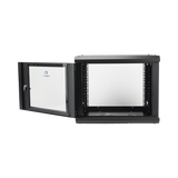 Gabinete de Pared con Puerta de Cristal Templado, 455 mm de Profundidad, 9U Rack de 19'', Acero Reforzado LINKEDPRO - Imagen 4