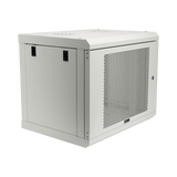 Racks CerradosLINKEDPROSR1909LH3PWGabinete de Pared 9U Rack 19 Pulgadas 455mm Profundidad Puerta Perforada Acero Gris LINKEDPRO SR1909LH3PW - SILYMX