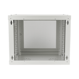 Racks CerradosLINKEDPROSR1909LH3PWGabinete de Pared 9U Rack 19 Pulgadas 455mm Profundidad Puerta Perforada Acero Gris LINKEDPRO SR1909LH3PW - SILYMX