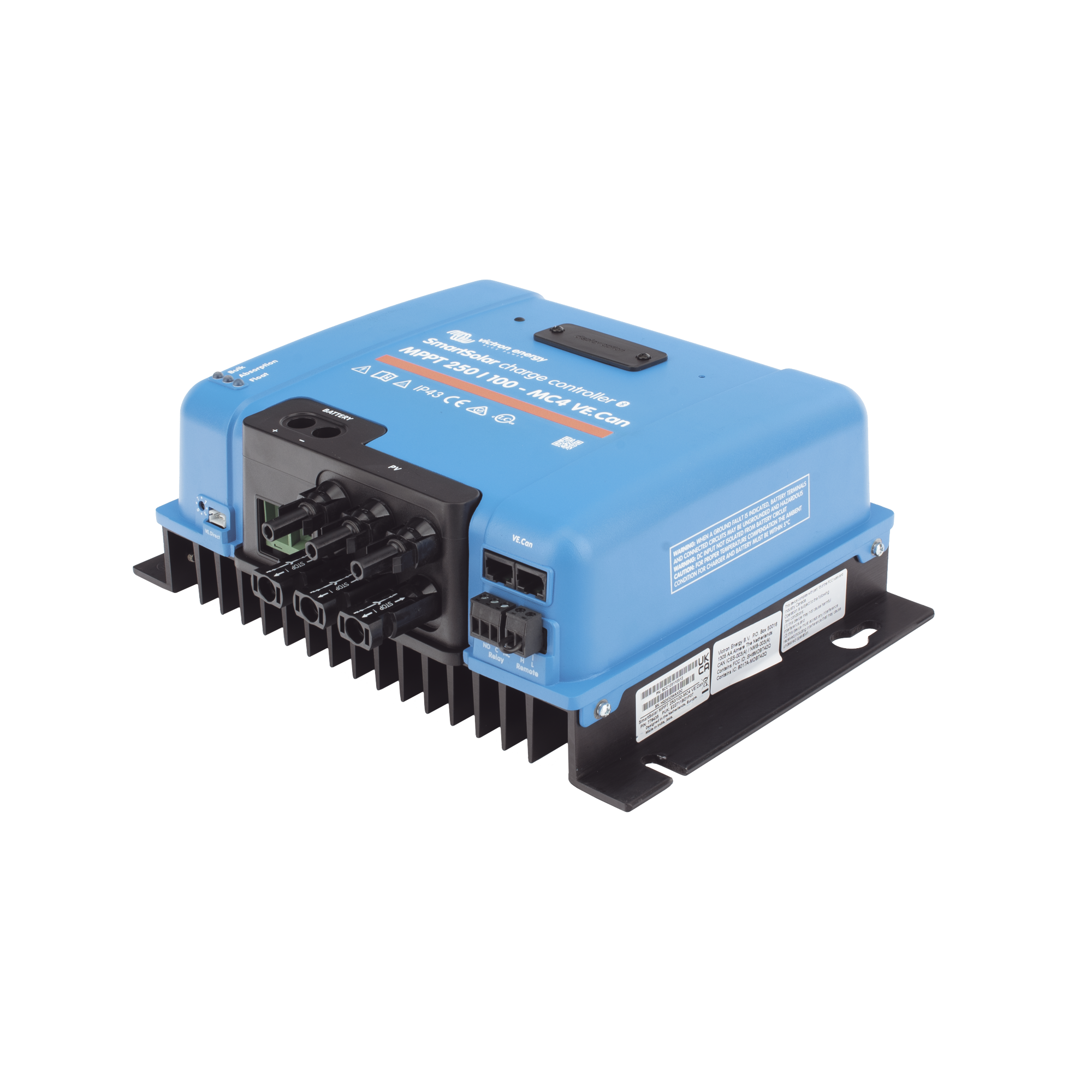 SmartSolar MPPT 250/100-MC4. Controlador Solar MPPT 100A, Voltaje: 48 Vcc. Para uso con Inv. Cargadores Victron VICTRON ENERGY - Imagen 3