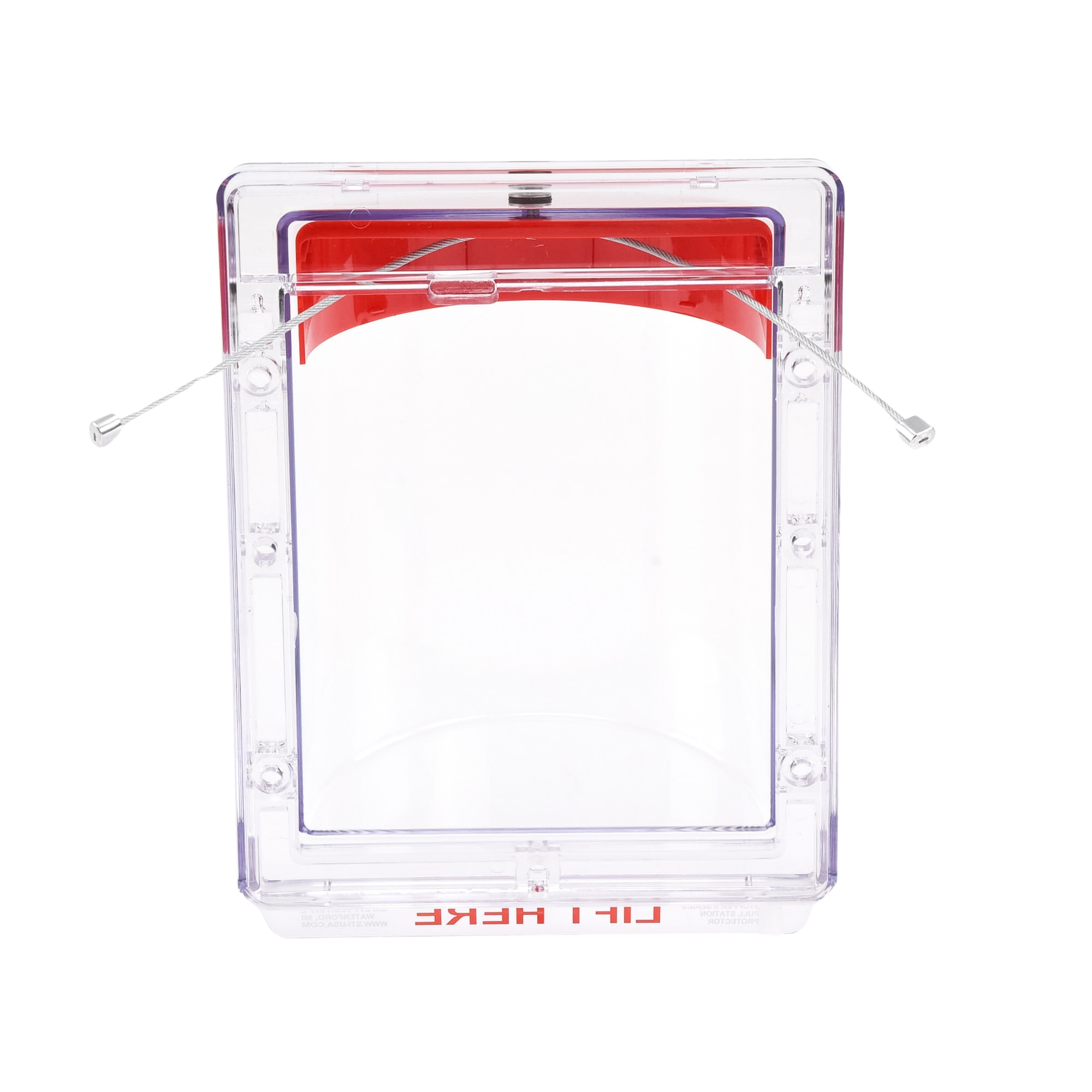 Protector de Policarbonato Súper Resistente para Palanca de Incendio Texto en Ingles STI - Imagen 1