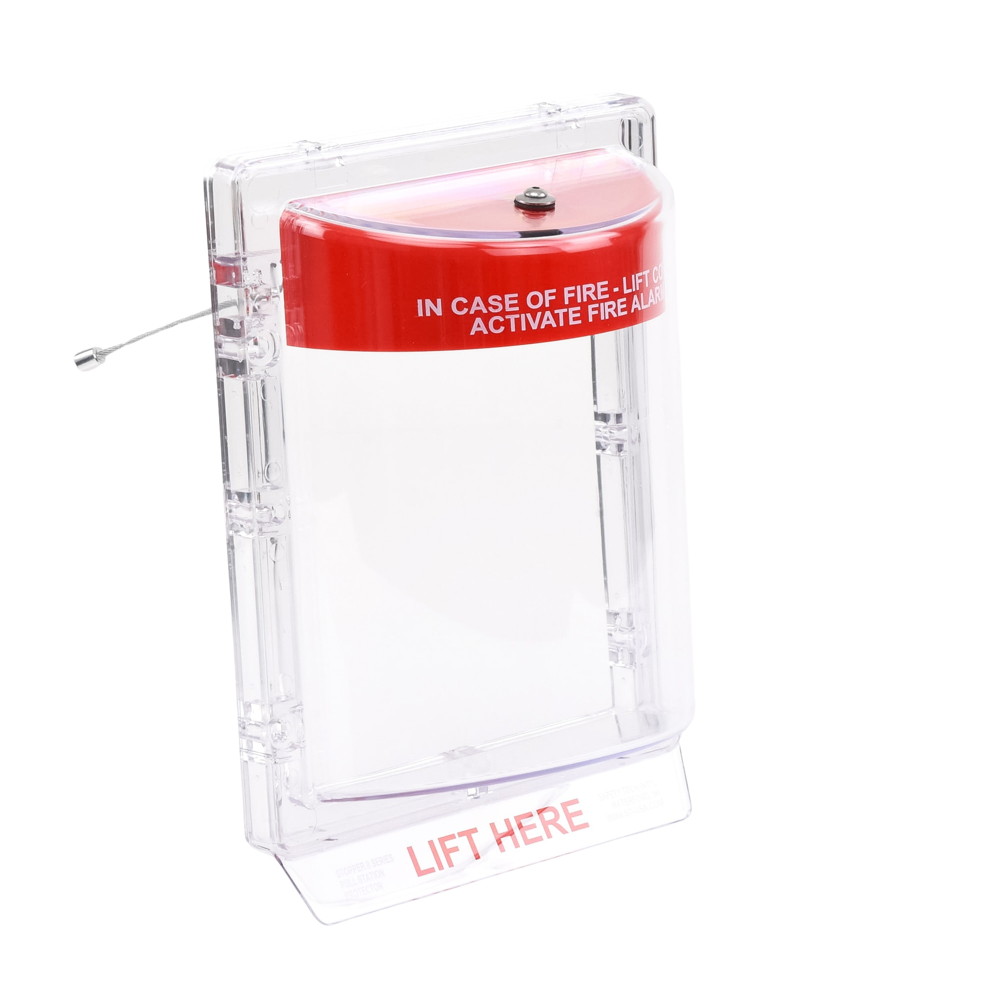 Protector de Policarbonato Súper Resistente para Palanca de Incendio Texto en Ingles STI - Imagen 2