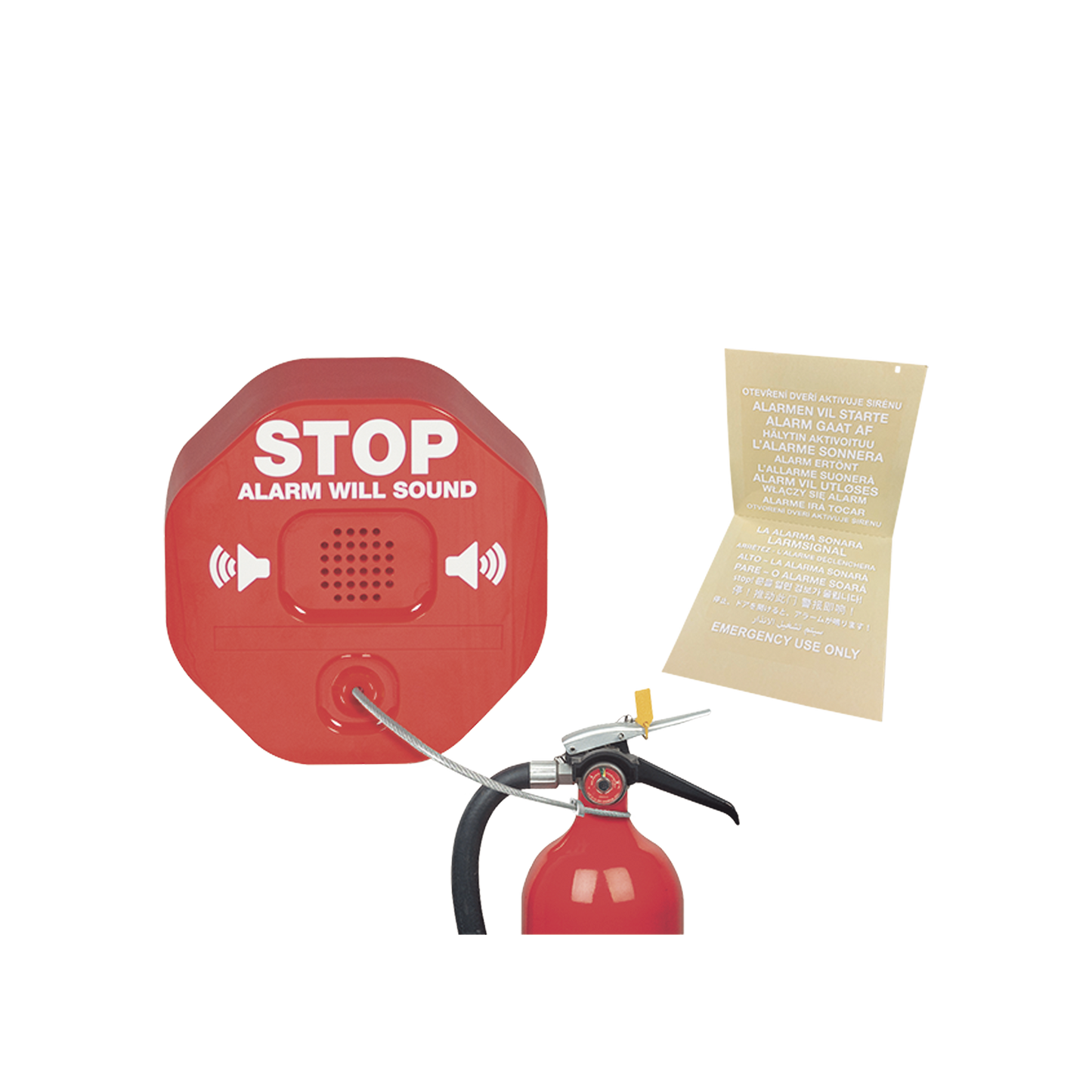 Alarma Theft Stopper® Para Prevenir Robo y Mal Uso De Extintores De Incendio STI - Imagen 1