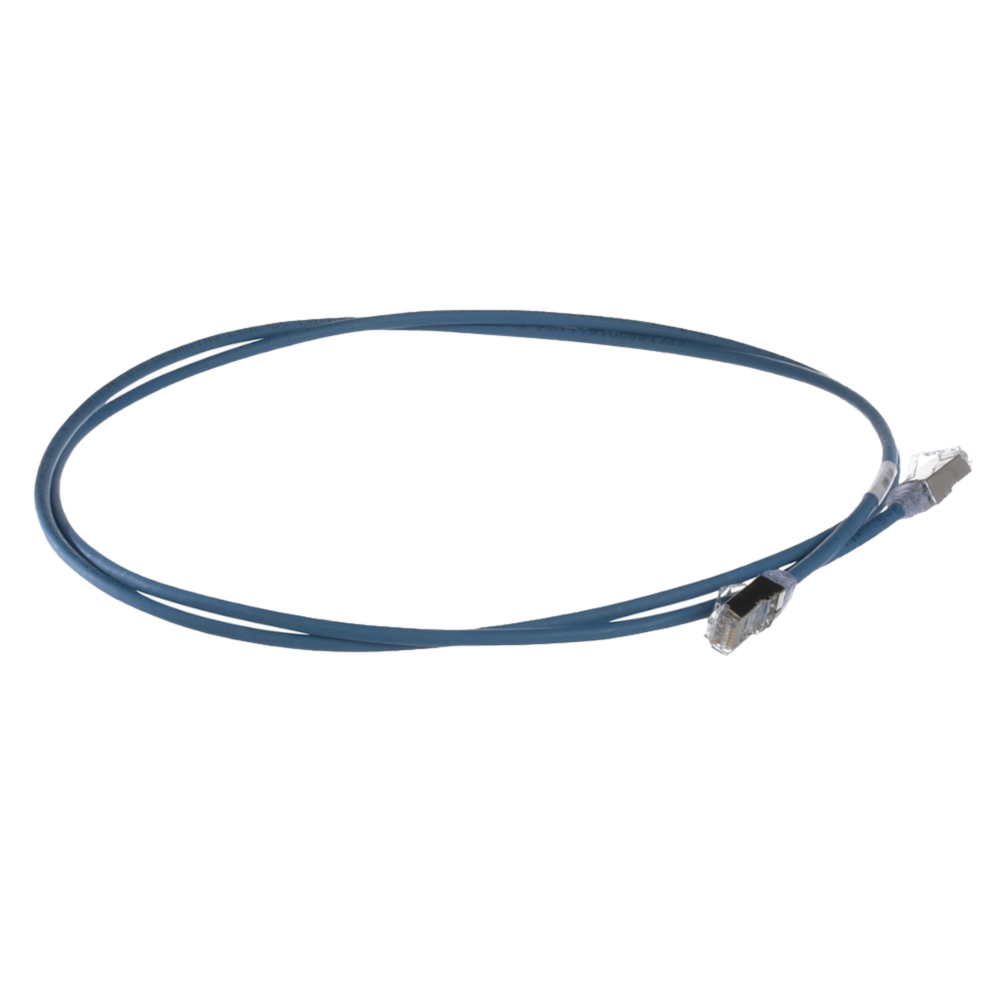 Patch Cord Cat6A, Diametro Reducido 28 AWG, Blindado S/FTP, CM/LS0H, 0.20 Metros (0.66 Pies), Color Azul PANDUIT - Imagen 3