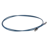 Patch Cord Cat6A, Diametro Reducido 28 AWG, Blindado S/FTP, CM/LS0H, 0.20 Metros (0.66 Pies), Color Azul PANDUIT - Imagen 3