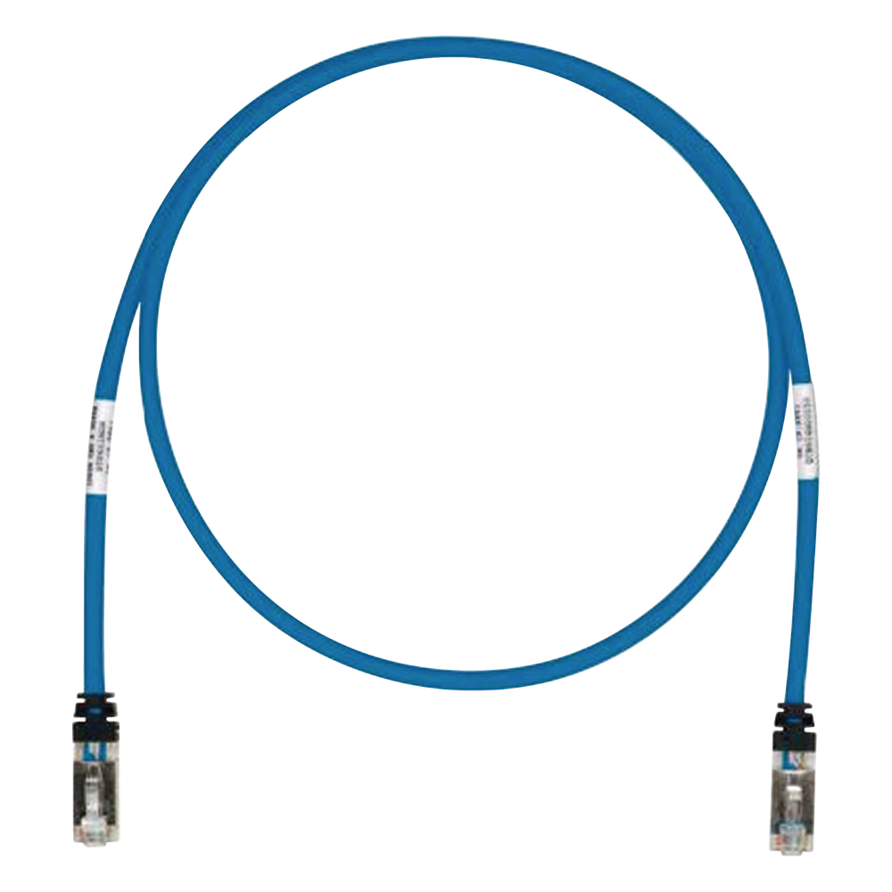 Patch Cord Cat6A Blindado S/FTP CM/LS0H 5ft Color Azul PANDUIT - Imagen 1