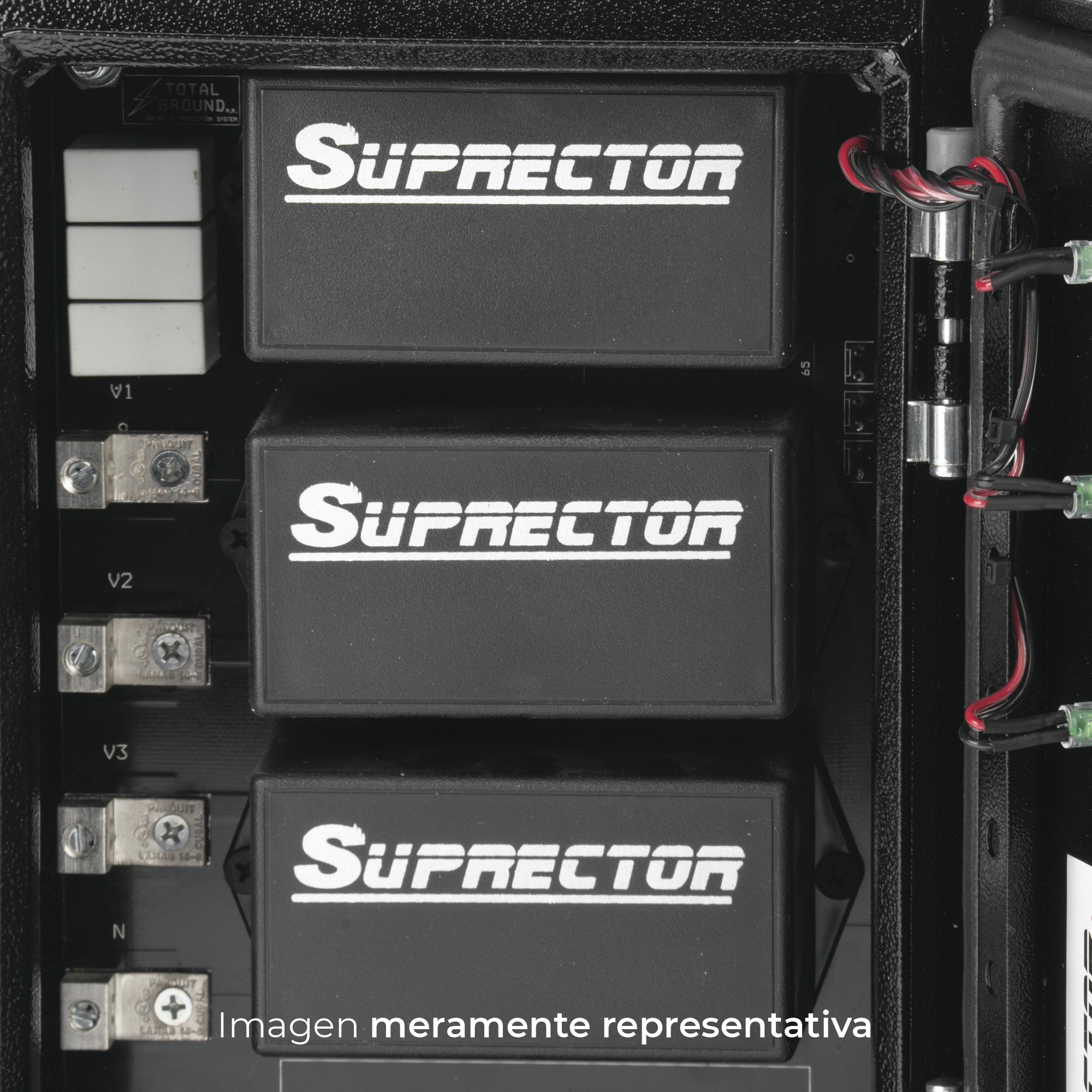 Supresor de pico clase B con voltaje de operación 127/220 Vca, 3 fases, 120 KA TOTAL GROUND SUPR-120-3-FASO - Imagen 8