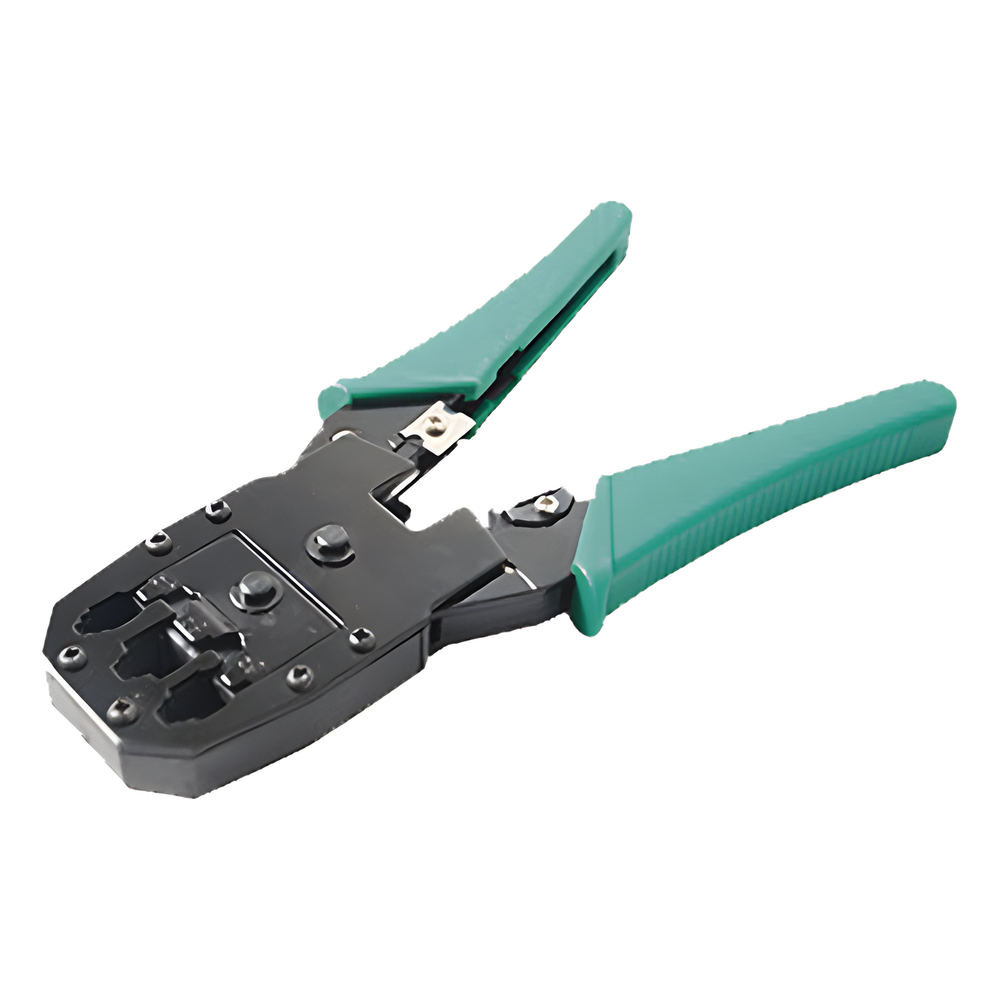 Pinzas Ponchadoras RJ11 RJ12 RJ45 Cat5e Cat6 Cat6a Corte y Pelado Integrados EPCOM POWERLINE SYSRJ45CT - Imagen 1