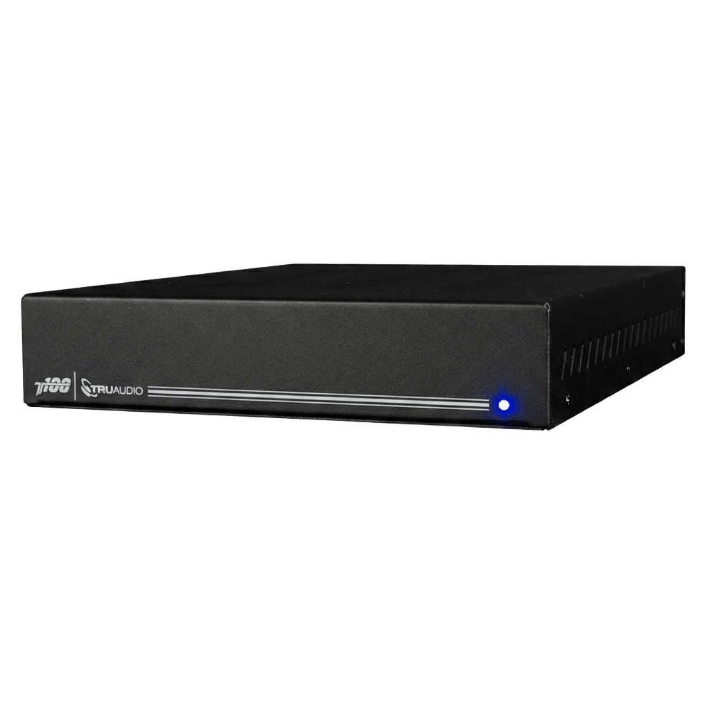 Equipos de AudioTRUAUDIOT100Amplificador Clase D 2 Canales 100W Aprendizaje IR Salida Sub Estéreo Bridge 4 - 8Ω TruAudio T100 - SILYMX