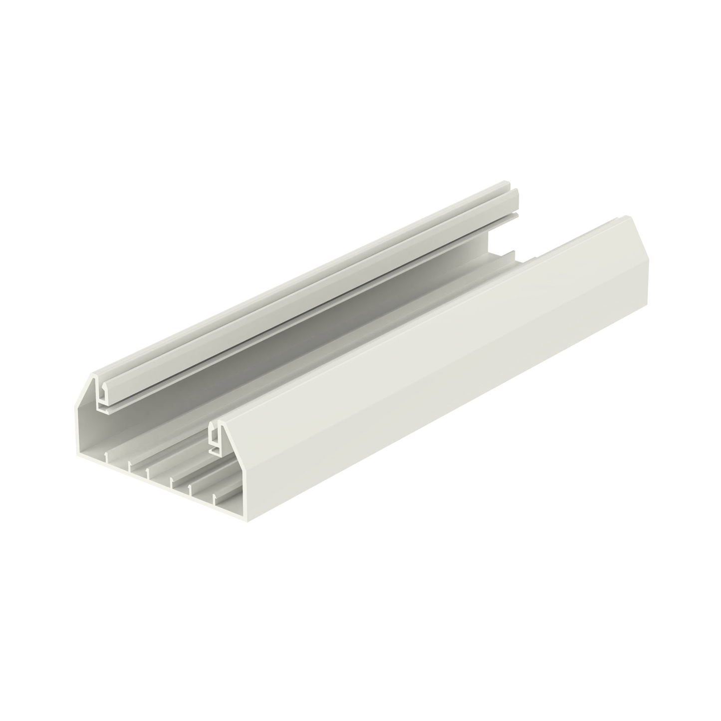 Base Para Canaleta T-70 De Pvc Rígido Con Orificios Perforados Para Montaje 103.3 X 44.9 X 2400 Mm Color Blanco Mate PANDUIT - Imagen 3