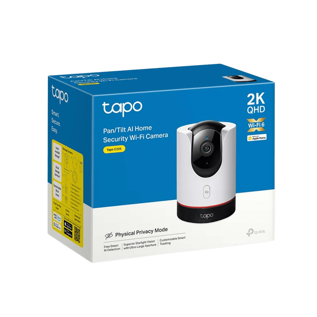 Camaras IP CuboTP - LINKTAPO-C225Cámara Wi - Fi Pan/Tilt 2K QHD AI Starlight F1.6 Audio Bidireccional Wi - Fi 6 TP - LINK TAPO - C225 - SILYMX