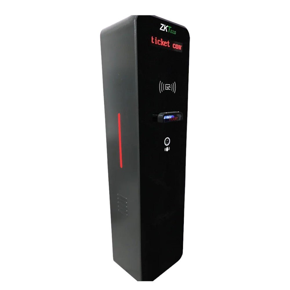 Acceso VehicularZKTECOTBM01/TBM02Kit Dispensador Lector de Tickets QR Sin Contacto Compatible Sensor Masa VR10 UHF Pantalla LED Voz ZKTECO TBM01 TBM02 - SILYMX