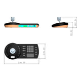 Teclado Controlador IP con Joystick para PTZs Analogicas e IP Control de DVRs y NVRs Pantalla LCD RJ-45 RS232 Pelco D & P DHI-NKB1000-E - SILYMX