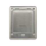 Caja de piso con contacto eléctrico (Duplex), resistente al agua, IP66 (Con tapa cerrada) (11000-53201) THORSMAN - Imagen 1