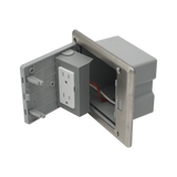 Caja de piso con contacto eléctrico (Duplex), resistente al agua, IP66 (Con tapa cerrada) (11000-53201) THORSMAN - Imagen 3