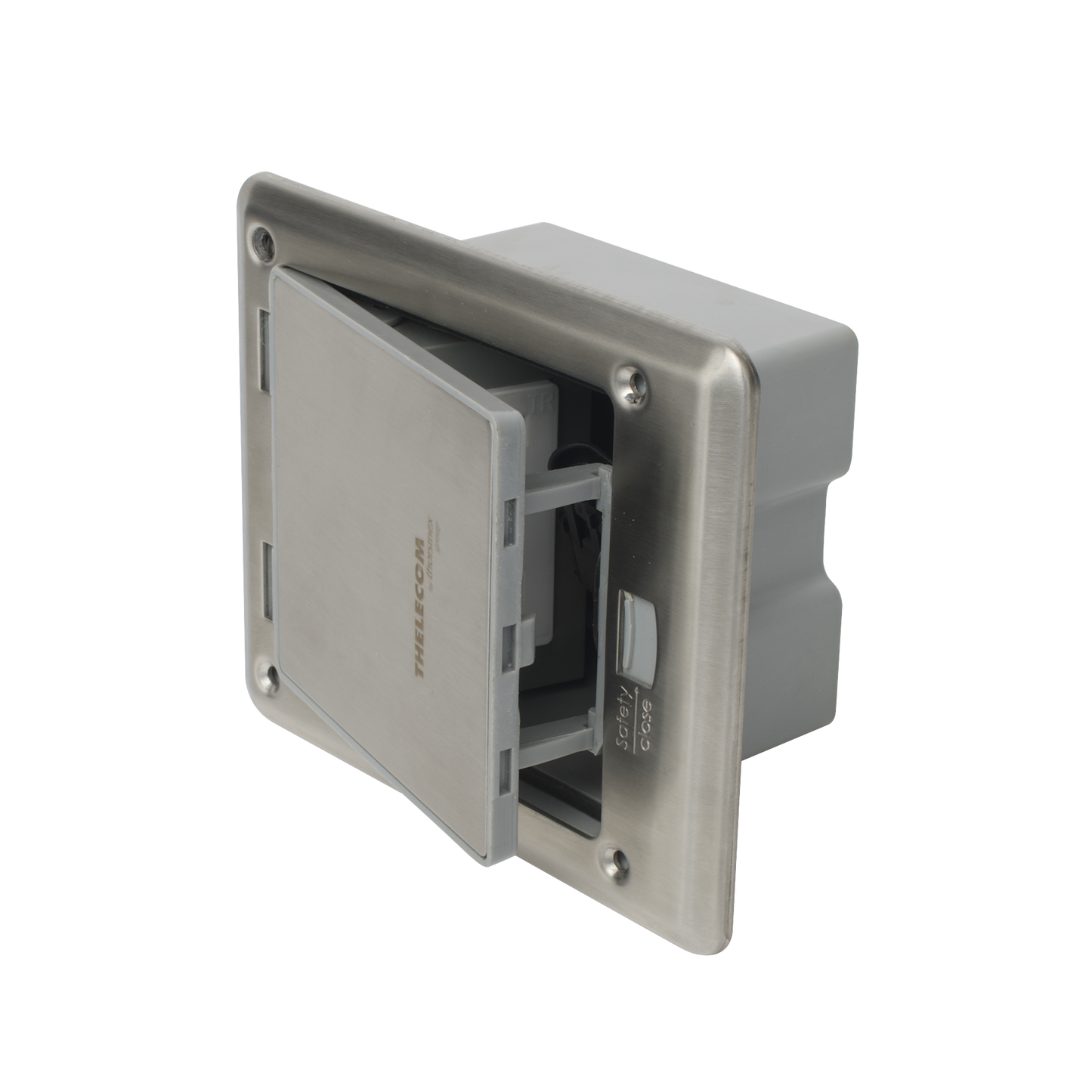 Caja de piso con contacto eléctrico (Duplex), resistente al agua, IP66 (Con tapa cerrada) (11000-53201) THORSMAN - Imagen 4