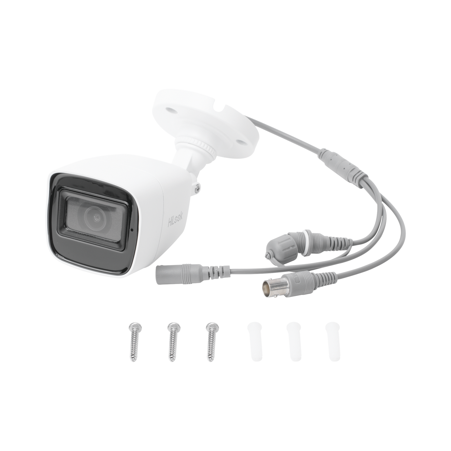 Bala TURBOHD 2 Megapíxel (1080p) / Gran Angular 106° / Lente 2.8 mm / Audio por Coaxitron / 30 mts IR EXIR / Exterior IP66 / 4 Tecnologías / dWDR HiLook by HIKVISION - Imagen 1