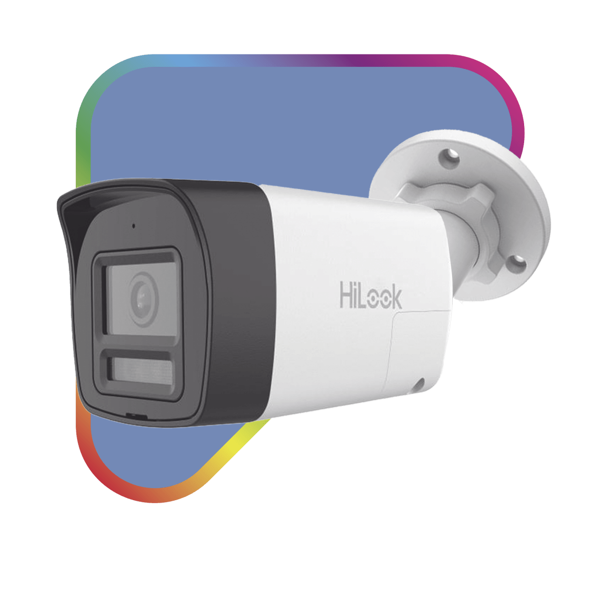 Camaras Analogicas BalaHiLook by HIKVISIONTHC-B127-LTSCamara Bala TurboHD 2MP 1080p ColorVu Audio Bidireccional Dual Light IR 30m Luz Blanca 20m Exterior IP67 HiLook THC - B127 - LTS - SILYMX