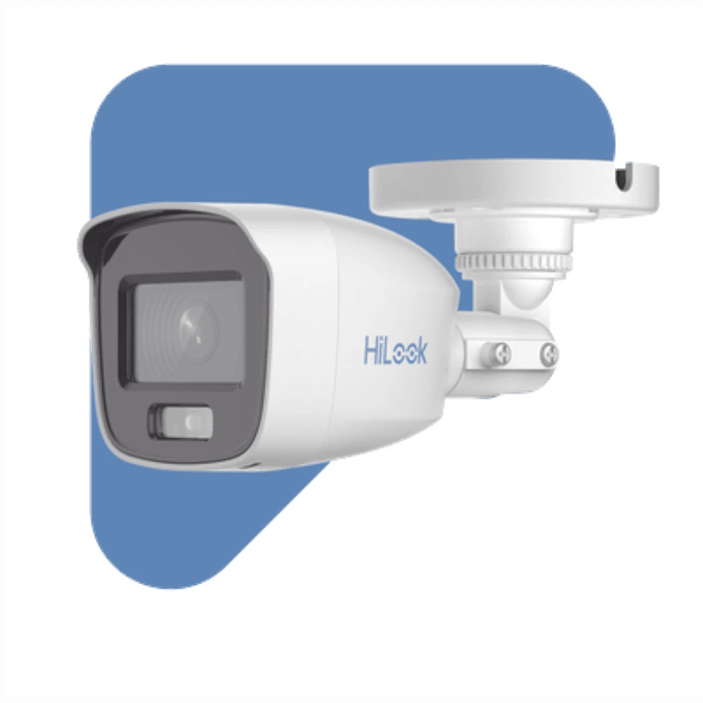 Camaras Analogicas BalaHiLook by HIKVISIONTHC-B129-PSCamara Bala TURBOHD 1080p ColorVu Lite Microfono Lente 2.8mm IR 20m HiLook THC - B129 - PS - SILYMX