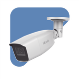 Bala TURBOHD 2 Megapixel (1080p) / Lente Var. 2.8 a 12 mm / CLIMAS EXTREMOS / IR EXIR Inteligente 40 mts / Exterior IP66 / TVI-AHD-CVI-CVBS / dWDR HiLook by HIKVISION - Imagen 1