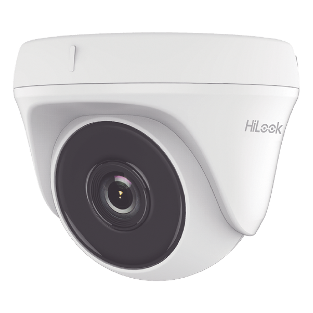 Camara Turret TurboHD 1MP 720p 4 en 1 TVI AHD CVI CVBS Lente 2.8mm IR 20m Interior HiLook THC-T110-P - Imagen 1