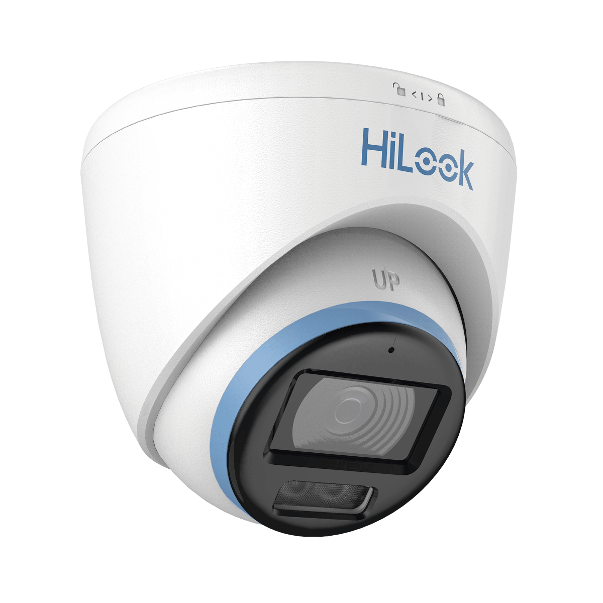 Camaras Analogicas DomoHiLook by HIKVISIONTHC-T259-LSCamara Turret TurboHD 5MP ColorVu Dual Light IR 40m Microfono IP67 HiLook THC - T259 - LS - SILYMX