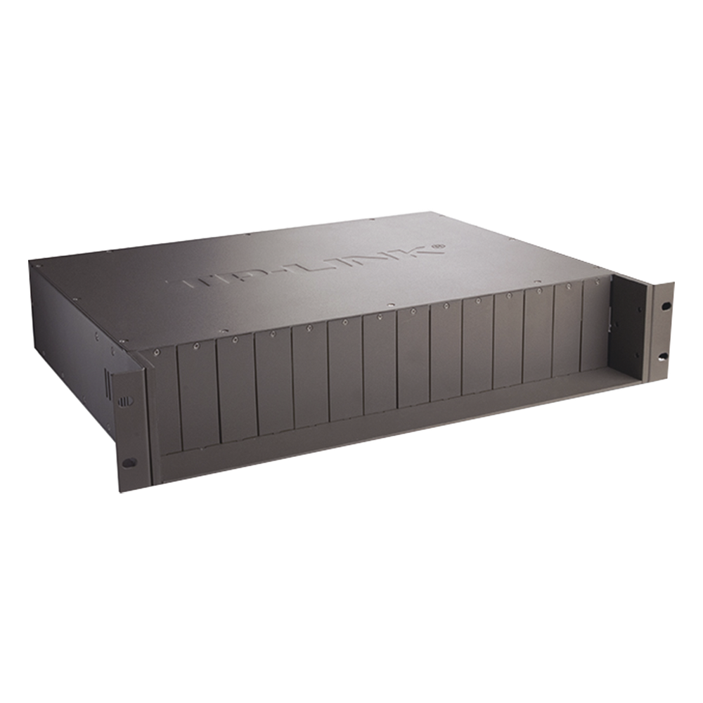 Chasis para Montaje en Rack / 14 Bahías / 2U / Alimentación 9 VCC / 14 Salidas / 100-240 VCA / Plug and Play TP-LINK - Imagen 2