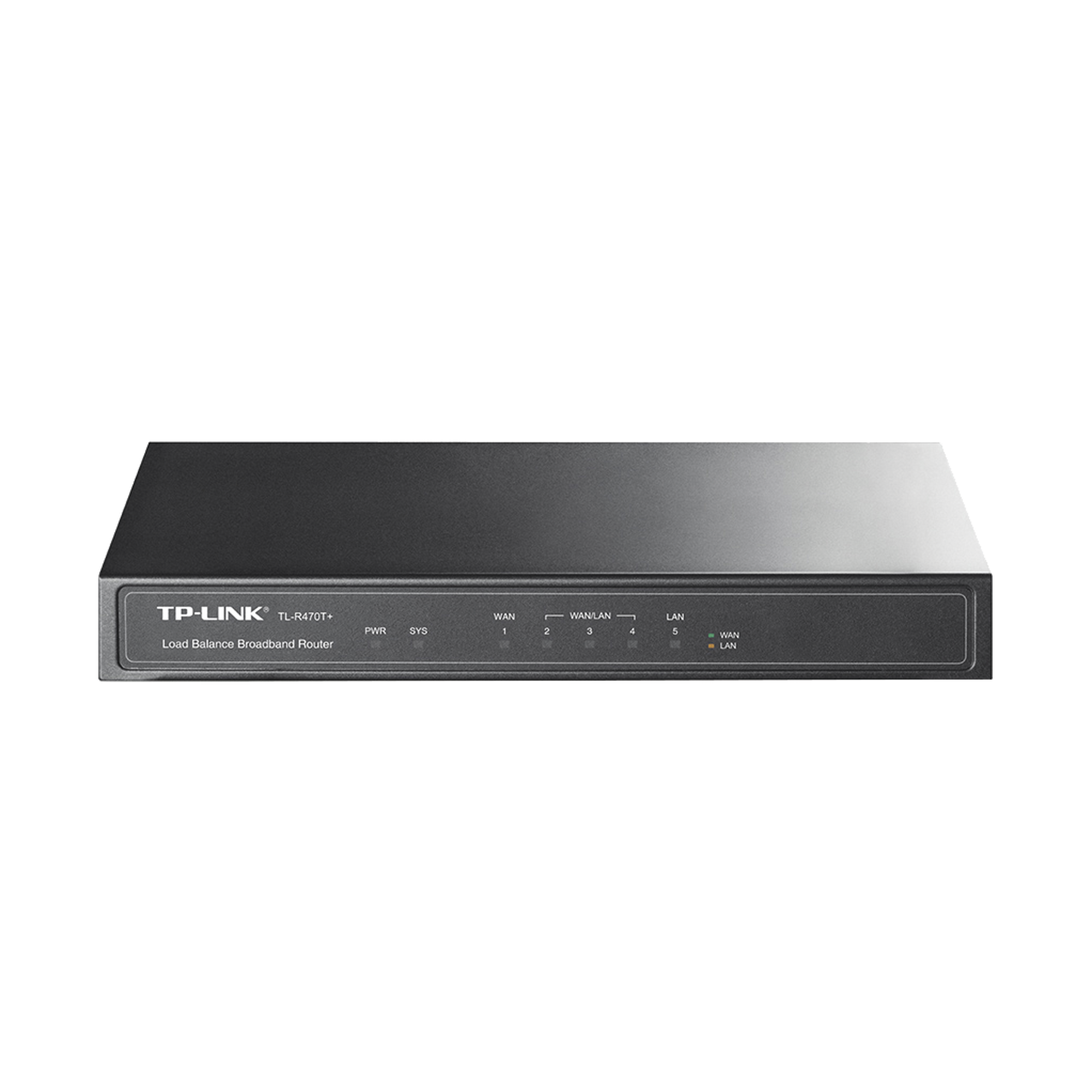 Router Balanceador de Carga Multi-Wan, 1 puerto LAN 10/100 Mbps, 1 puerto WAN 10/100 Mbps, 3 puertos Auto configurables LAN/WAN, Sesiones Concurrentes 10,000 para Pequeña Oficina TP-LINK - Imagen 1