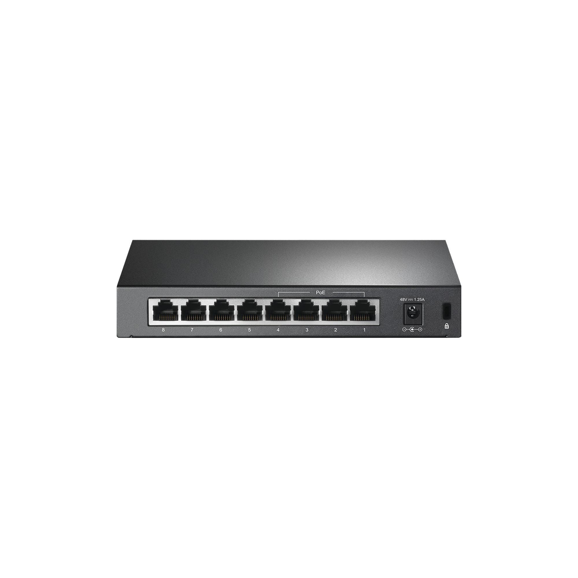 Switch PoE no Administrable de escritorio 8 puertos 10/100 Mbps, 4 puertos PoE, 57 W TP-LINK - Imagen 1