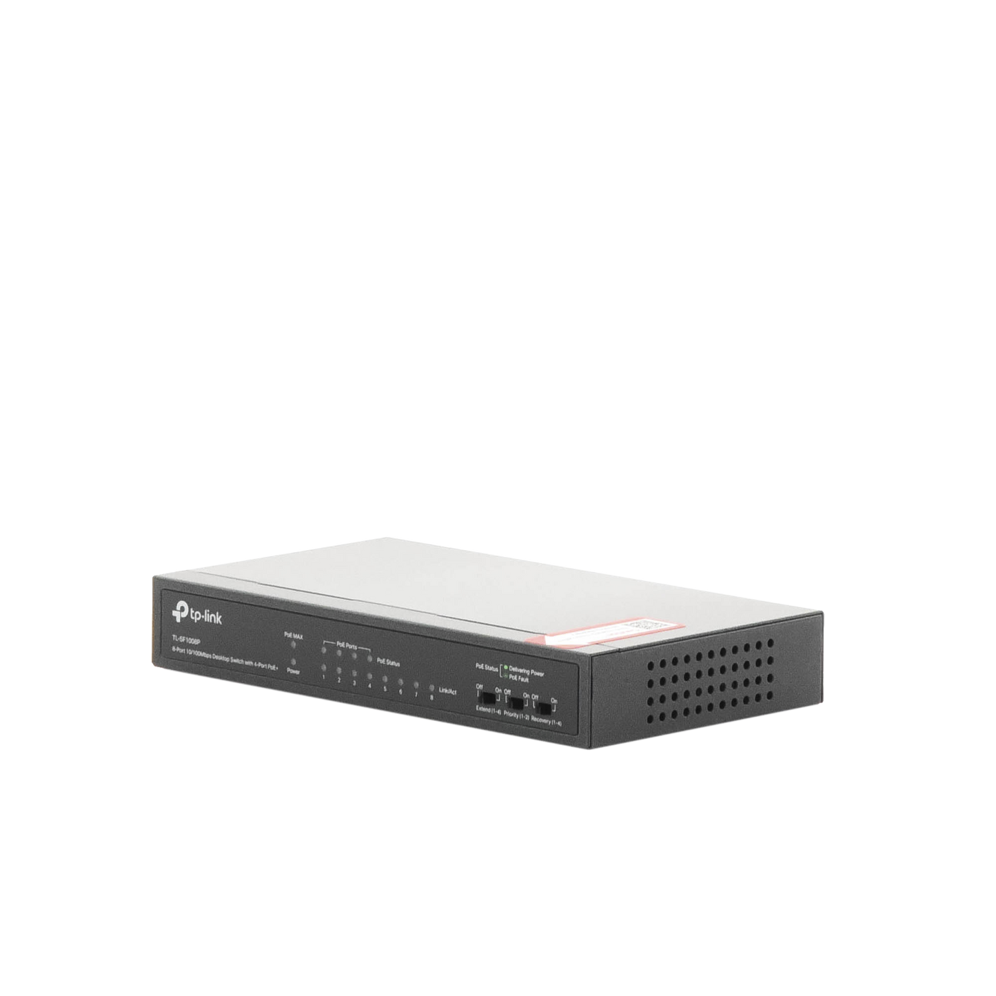 Switch PoE no Administrable de escritorio 8 puertos 10/100 Mbps, 4 puertos PoE, 57 W TP-LINK - Imagen 4