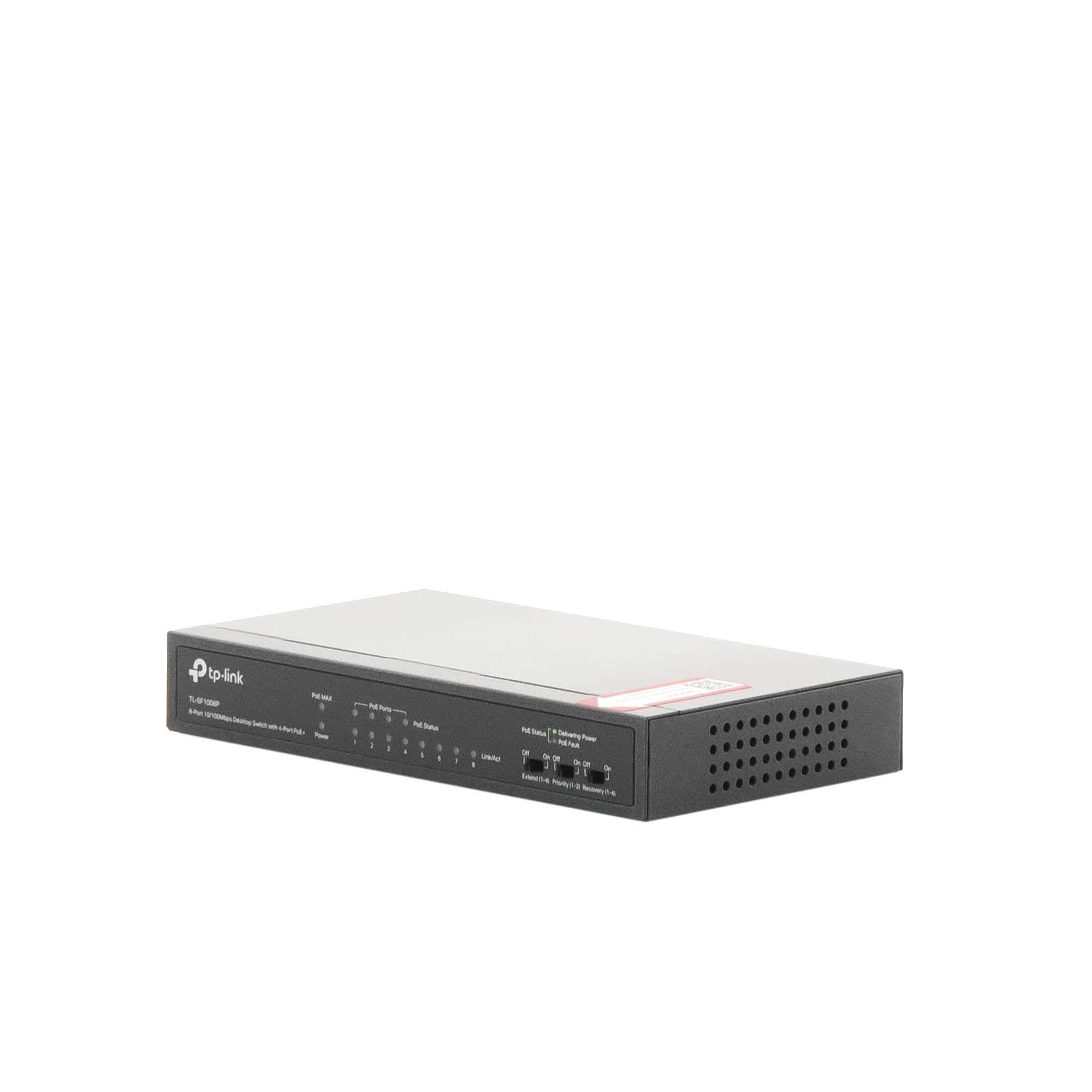 Switch PoE no Administrable de escritorio 8 puertos 10/100 Mbps, 4 puertos PoE, 57 W TP-LINK - Imagen 4