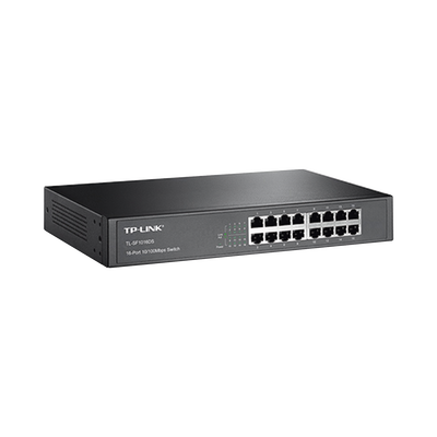 Switch no administrable de 16 puertos 10/100 Mbps de escritorio y para montaje en rack TP-LINK - Imagen 1
