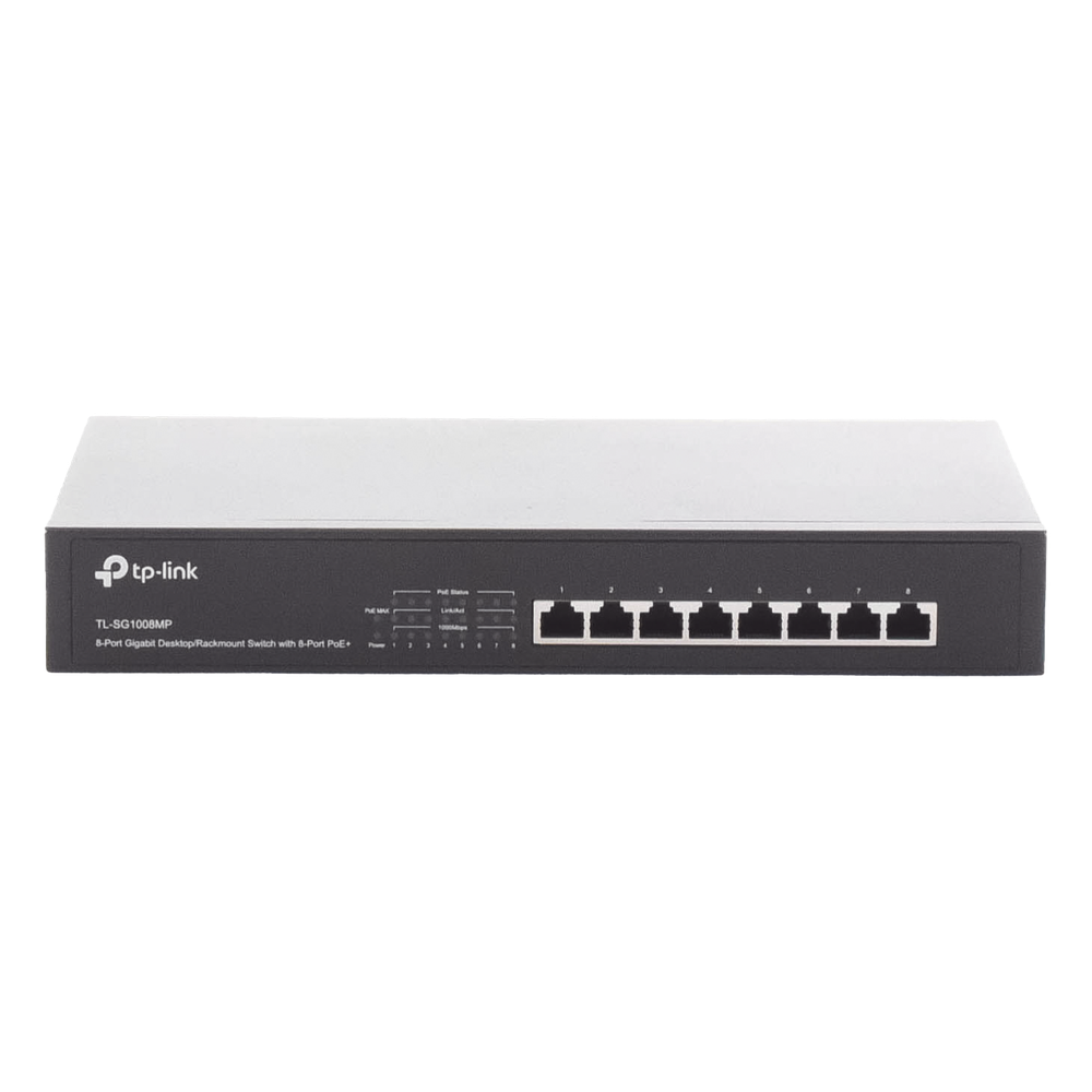 Switch Gigabit PoE+ Tp-Link no administrable de 8 puertos 10/100/1000 Mbps, para escritorio TL-SG1008MP - Imagen 6