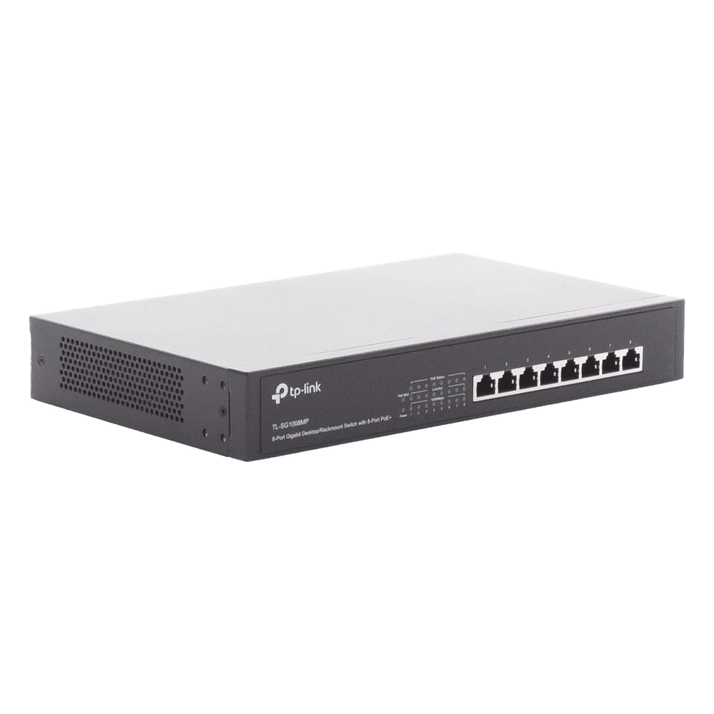 Switch Gigabit PoE+ Tp-Link no administrable de 8 puertos 10/100/1000 Mbps, para escritorio TL-SG1008MP - Imagen 8