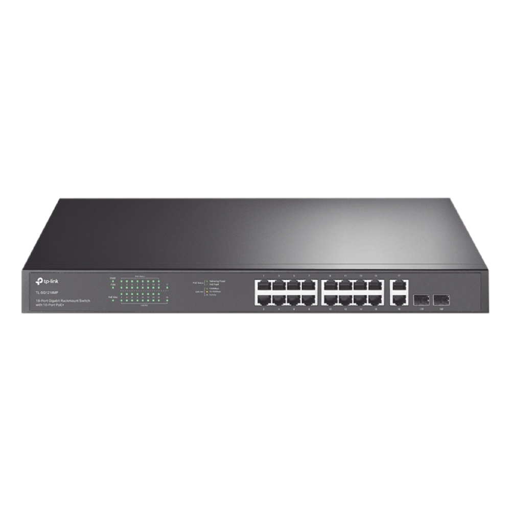 Switch no administrable de 16 puertos 10/100/1000Mbps y PoE af/at, 2 puertos SFP hasta 250W. TP-LINK - Imagen 2