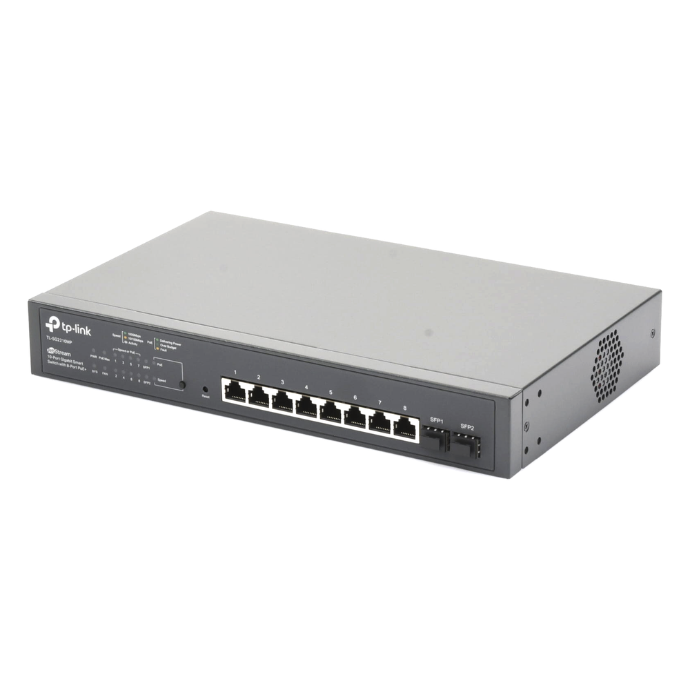 Switch PoE JetStream SDN Administrable 8 puertos 10/100/1000 Mbps + 2 puertos SFP, 8 puertos PoE, 150W, administración centralizada OMADA SDN TP-LINK - Imagen 4