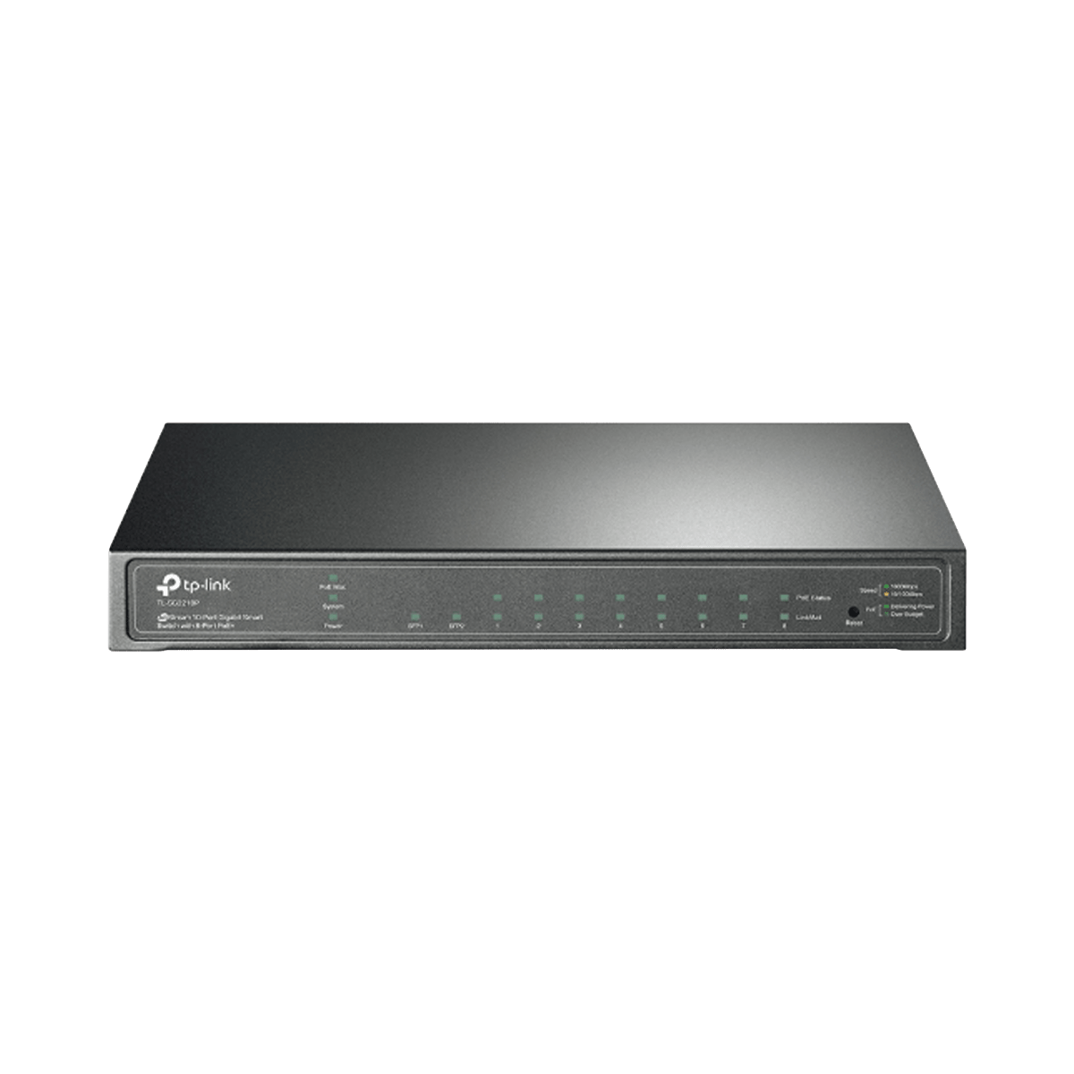 Switches PoETP - LINKTL-SG2210PSwitch Administrable 8 Puertos Gigabit PoE+ 61W 2 SFP Omada SDN TP - LINK TL - SG2210P - SILYMX