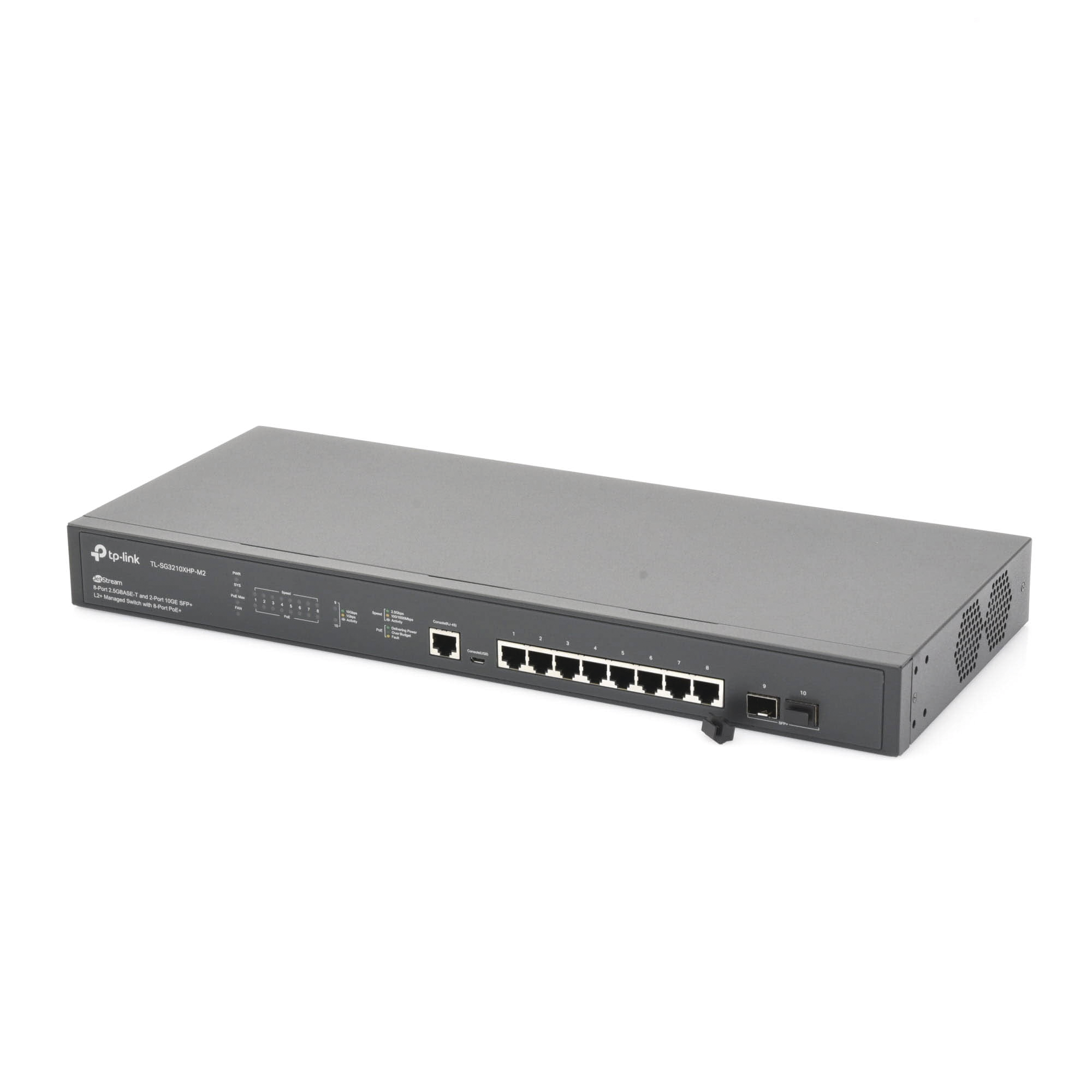 Switch PoE+ JetStream SDN Administrable 8 puertos 100/1000/2500 Mbps + 2 puertos SFP+, 8 puertos PoE+, 240W, administración centralizada OMADA SDN, ideal para Wi-Fi 6 TP-LINK - Imagen 2