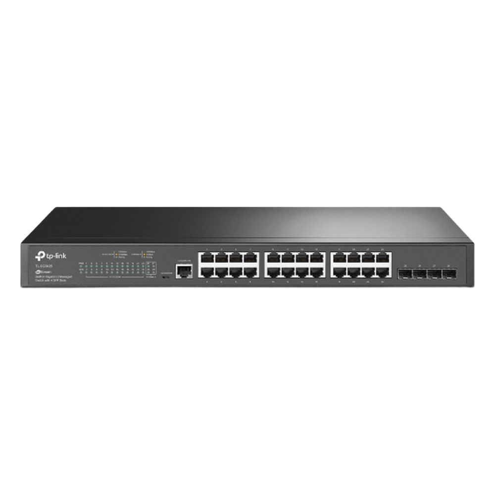 Switch JetStream SDN Administrable 24 puertos 10/100/1000 Mbps + 4 puertos SFP, administración centralizada OMADA SDN TP-LINK - Imagen 1