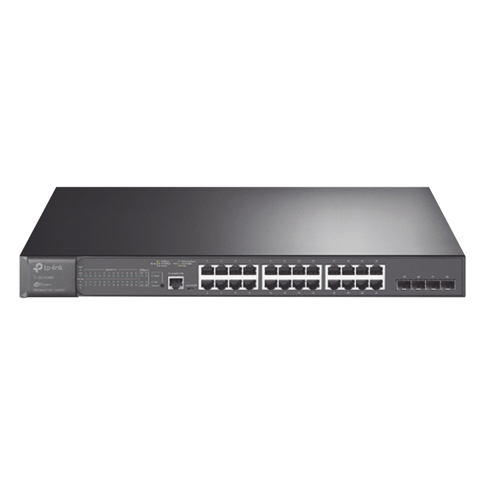 Switch PoE+ JetStream SDN Administrable 28 puertos 10/100/1000 Mbps + 4 puertos SFP, 24 puertos PoE, 384W, administración centralizada OMADA SDN TP-LINK - Imagen 2