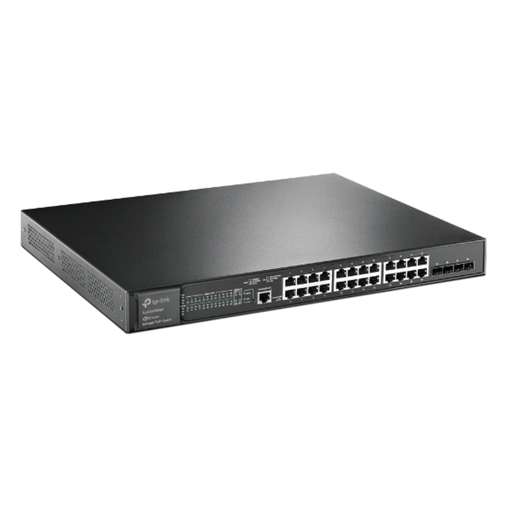 Switch PoE+ JetStream SDN Administrable 24 puertos 10/100/1000 Mbps + 4 puertos SFP+, 24 puertos PoE+, 384W, administración centralizada OMADA SDN TP-LINK - Imagen 2