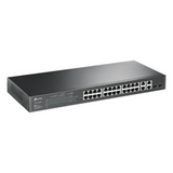 Switch PoE+ JetStream SDN Administrable 24 puertos 10/100 Mbps + 2 puertos 10/100/1000 Mbps (Uplink) + 2 puertos SFP (combo 2 RJ45 10/100/1000 Mbps), 250W, administración centralizada OMADA SDN TP-LINK - Imagen 2