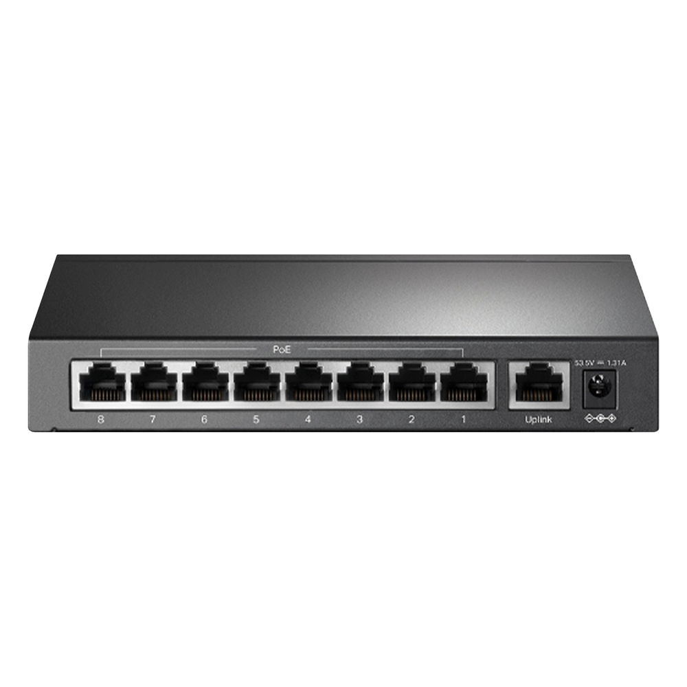 Switch PoE no Administrable de escritorio 9 puertos 10/100 Mbps, 8 puertos PoE, 65 W TP-LINK - Imagen 2