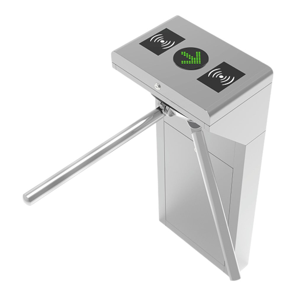 ZKTECO TS1000PLUS - Torniquete Bidireccional / Acero SUS304 / 110V / 25 a 30 x Min / Carril 50 cm / Exterior Protegido / 1 millón de Ciclos / No cuenta con Lectores y Panel / Compatible Rostro, Palma, Huella, Tarjeta, QR - Imagen 1
